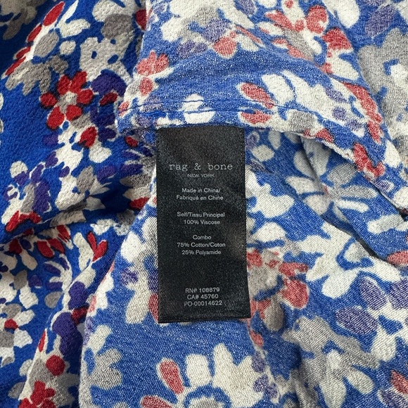 Rag & Bone Flowy Floral Estelle Dress Size Small - Picture 9 of 12